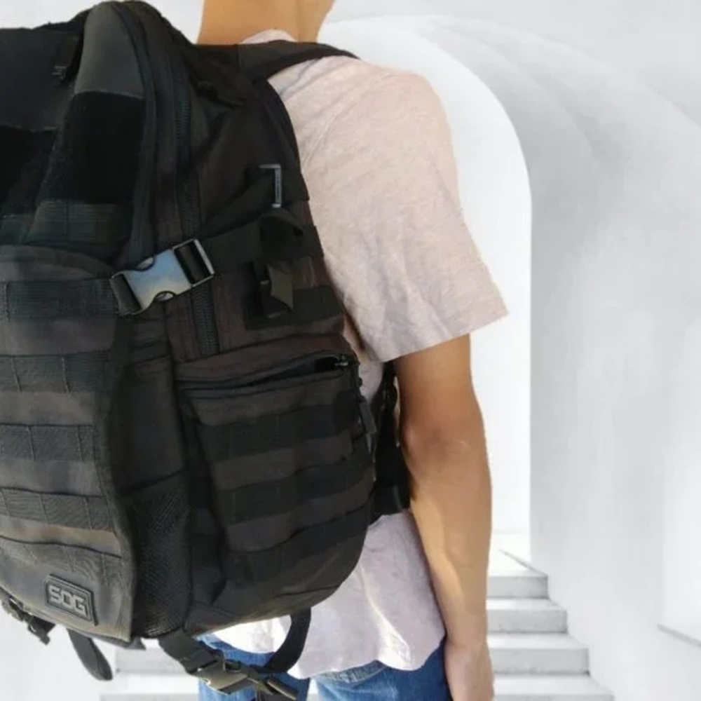Black Opard Daypack Tactical Backpack men's outdoors urban bug out bag - Picture 6 of 14
